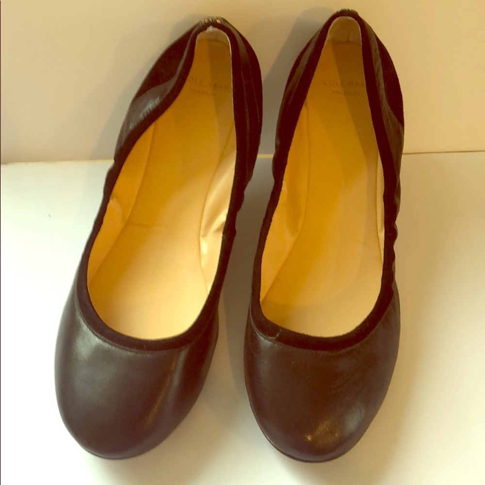Cole Haan Stretch Black Flats
